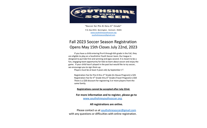 Fall 2023 Registration